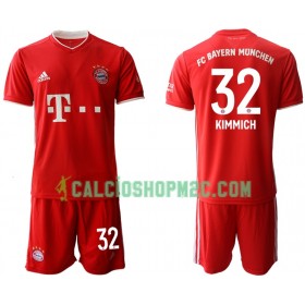 Bayern Monaco Joshua Kimmich 32 Bambino Maglia Prima 2020/2021 Manica Corta (+ Pantaloncini)